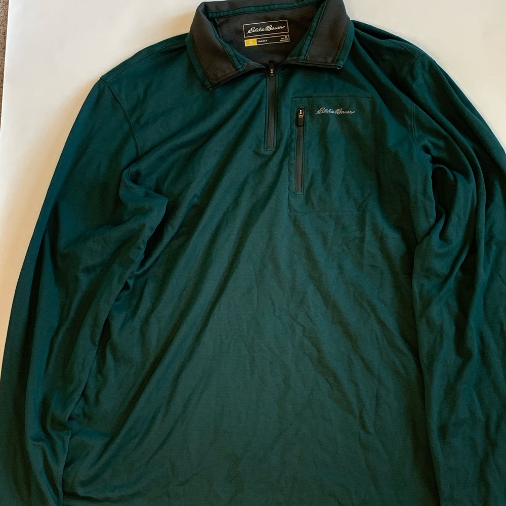 Eddie Bauer Green Quaterzip jacket